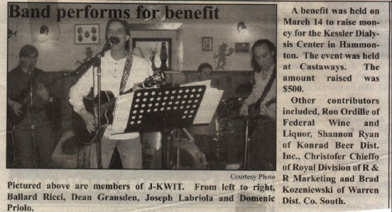 Hey, We made the papers! (the Hammonton Gazette)