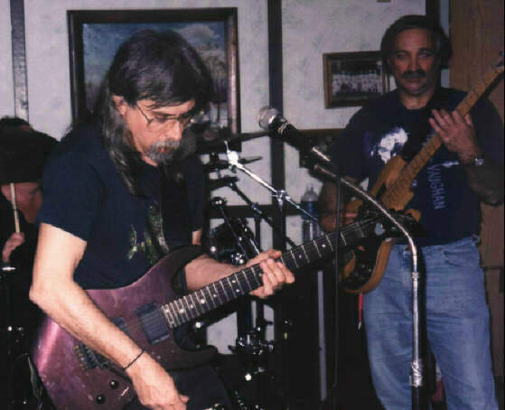 Ballard and Paul at the Root Cellar, spring 2000