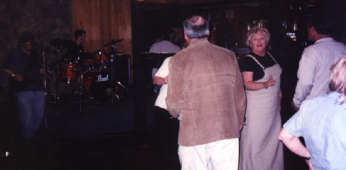 a Wedding Party comes out from the back room and Rocks with us